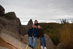Danielle and Parents at the Rocky Overlook