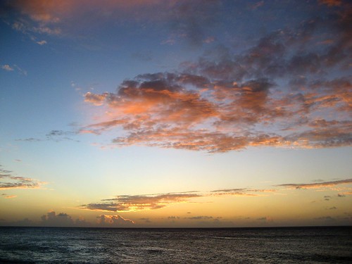 ocean sunset beach hawaii pacific oahu north shore ehukai