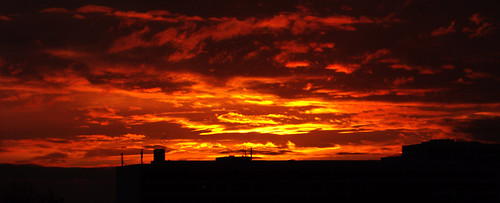 red orange silhouette clouds sunrise canon rouge photo photographie lyon nuages aurore s5 villeurbanne shuyun08