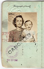Uk visas, Mother\'s Wartime Passport 1941