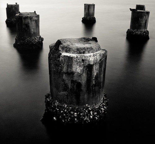 old longexposure sunset water 30 newcastle pier smooth ruin wharf oysters seconds lakemacquarie lightroom rathmines timboehm auselite