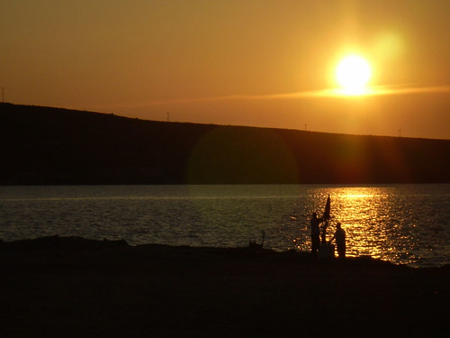 sunset sea summer sun island view aegean greece lesvos lesbos sigri