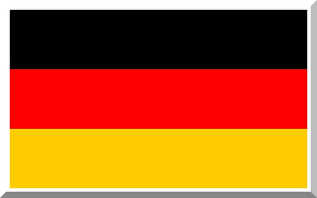 Original German   Flag  (public)   . Deutschlandflagge, Deutschlandfahne.          Die Deutschlandflagge brauchts DU  zur Fussball WM, EM  ( Männer und Frauen)