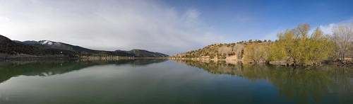 lake sunrise utah pano panoramic calm relfection resevoir palisades absolutelystunningscapes