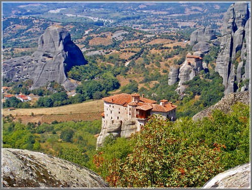 mountain greece monastery