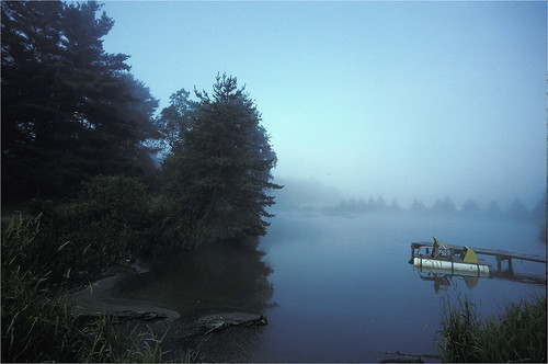 new york ny fog sunrise boat pond foggy cooperstown pantoon