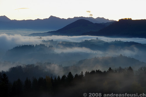 mountain nature fog clouds sunrise landscape nikon nebel natur foggy wolken berge valley ni landschaft d3 tal nikond3 andreasfeusich