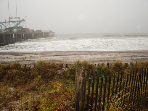 ocean city beach waves stormy atlantic