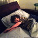 nick, asleep in aunt megan's bed   DSC01688