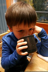 nick tests the hot chocolate    MG 2830 