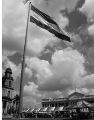 Cathedral, flag, old National Assembly building (now a museum)