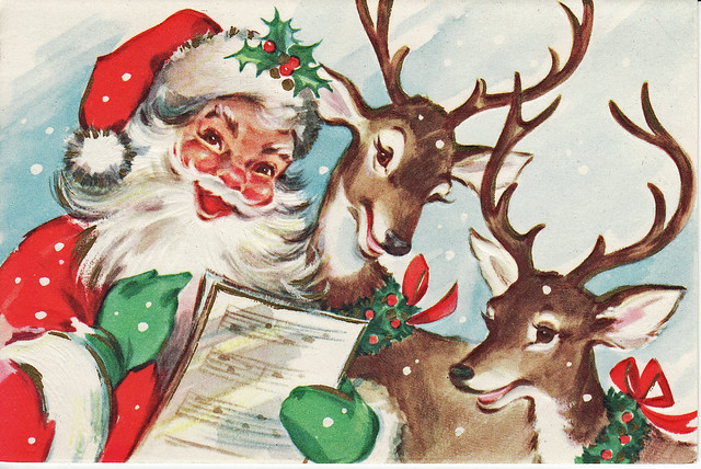 Caroling Santa & Deer | Flickr - Photo Sharing!