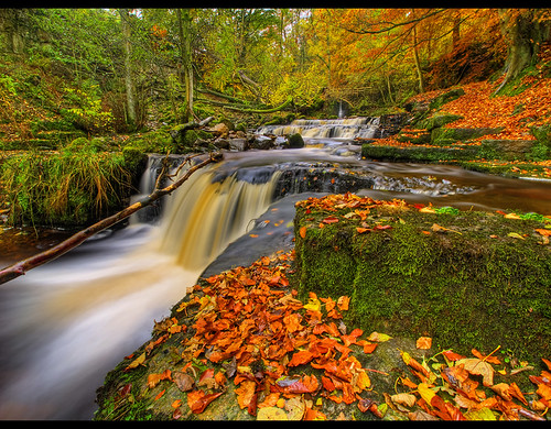 autumn geotagged waterfall yorkshire hdr northyorkshire hdri crackpot photomatix crackpotfalls aplusphoto crackpotwaterfall geo:lat=5436544 geo:lon=2040737