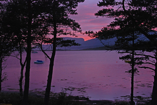 sunset norway evening purple fjord trøndelag åfjord sommerferie2008 skråfjord