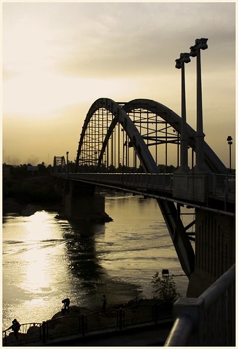 bridge sunset color water iran ahwaz khuzestan anoosh doctorhendii