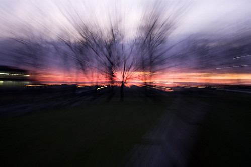 sunset zoom treeline