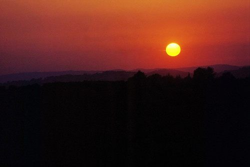 sunset italy atardecer italia tramonto slide dia tuscany 1998 toscana diapositiva gmt etruria pitigliano etruschi rasna