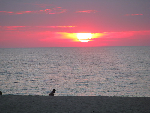sunset summer sun lake water evening sand michigan dunes warren