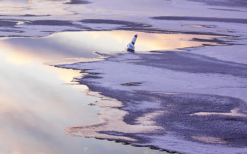 sunset sky lake snow reflection ice water evening lavender bouy fingerlakes canandaigualake buoyant canandaiguany