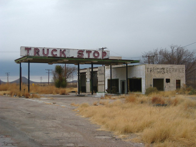 Abandoned Truck Stop - Sierra Blanca, Texas U.S.A. - January 5, 2009