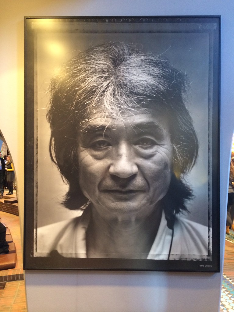 Seiji Ozawa Portrait at Tonehalle, Düsseldorf