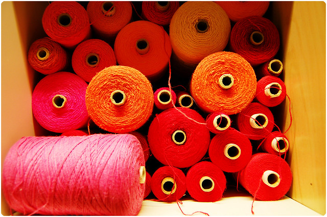 Pink Box of threads (photo copyright Hanna Andersson)