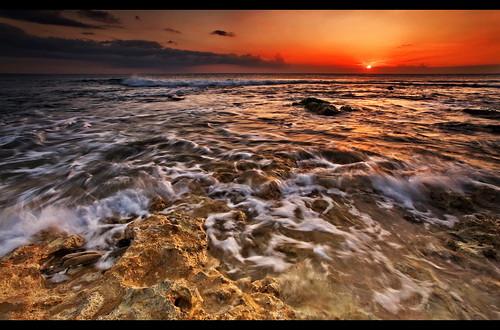ocean light sunset sea seascape west landscape hawaii golden coast view angle oahu tide wide rocky pools polarizer 1735mmf28d waianae leeward d700 nikon1735mm nikond700 nikon1735mmf28
