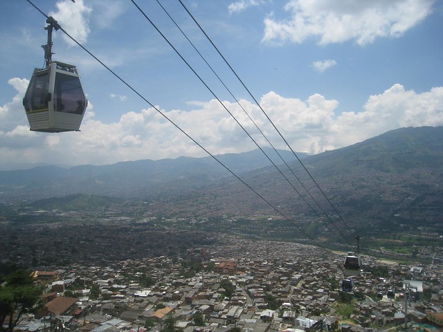 View of Medellín valley from Santo Domingo