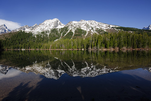 travel blue trees usa lake snow mountains reflection green nature water landscape geotagged spring nikon day clear wyoming tetons grandtetonnationalpark stringlake d700 1424mmf28g projectweather bruceoakley
