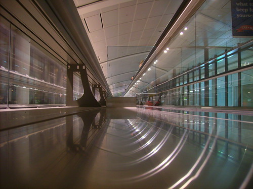 toronto glass metal reflections airport escalators pearson fiatlux architecturalelements platinumphoto unusualviewsperspectives
