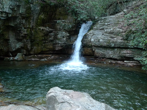 blue waterfall hole falls