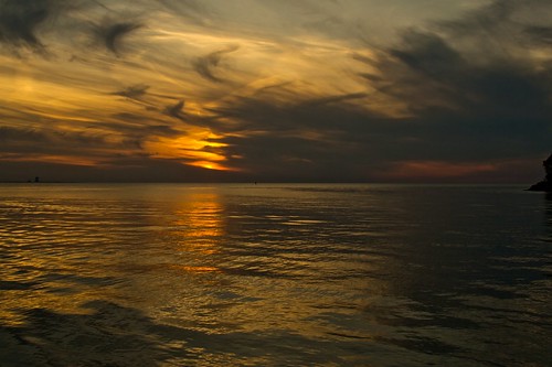 sunset ohio sun lighthouse lake tree water clouds outdoors boat waves shadows erie catawba skyascanvas