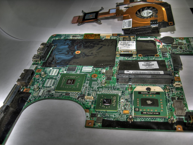 Laptop-motherboard | HP DV6000 motherboard. The boards had a… | Flickr