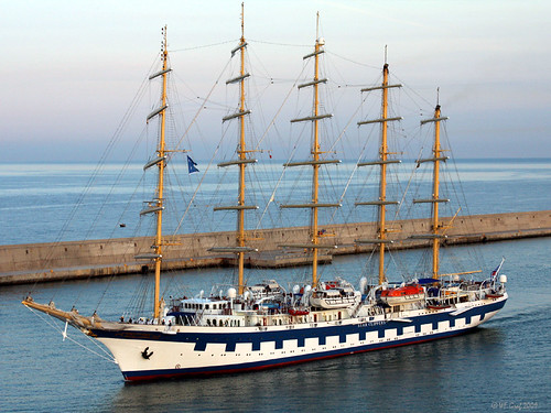rome sailing sail schooner sailingship wwb royalclipper 1408 aplusphoto grafwilliam 5masted billgraf