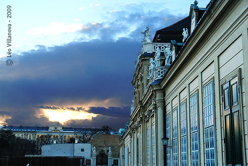 vienna wien sunset austria österreich palace pôrdosol belvedere summerpalace viena palácio prinzeugen top20vienna princeeugene sommerschloss