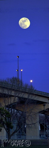 sunset night rising fullmoon moonrise nightsky bluewaterbridge sarniaontario pentaxk20