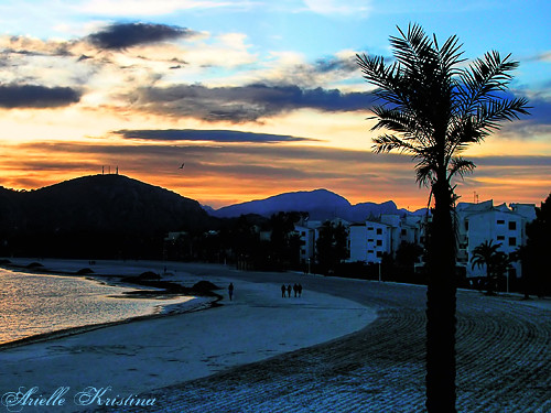 sunset beach port puerto island mallorca majorca arielle alcudia balearic alcúdia ariellekristina