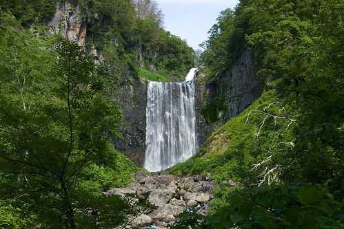 nature japan landscape waterfall hokkaido country