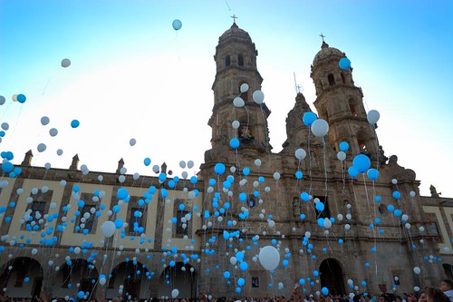 blue sunset balloons mexico atardecer basilica jalisco fotografia globos zapopan raulmacias
