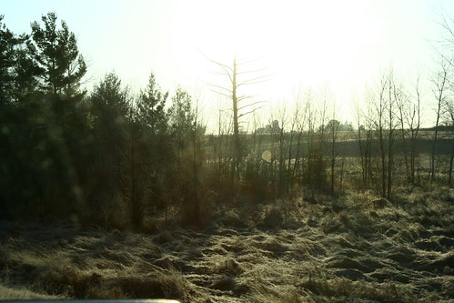 winter field wisconsin sunrise frost falls chippewa