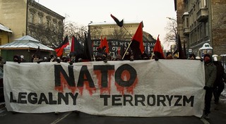 Stop NATO manifestation, Krakow
