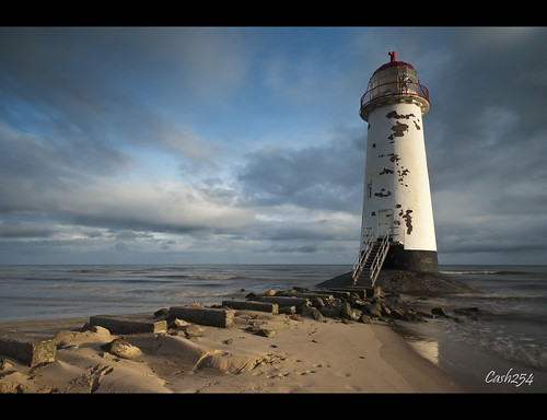 ocean uk sea sky lighthouse seascape beach water wales landscape coast landscapes sand waves britain talacre d40x