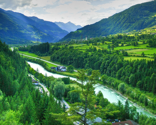landscape austria tirol österreich view hdr lienz photomatix at