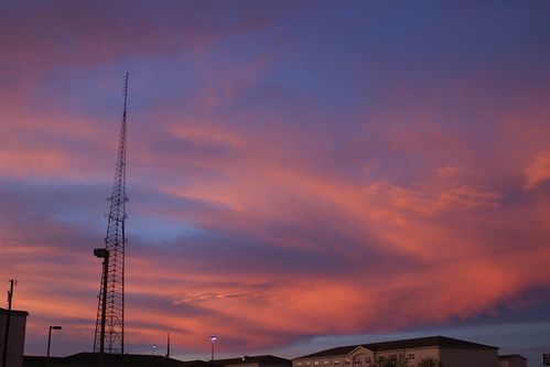 sunset sky clouds texas waco canoneos10d