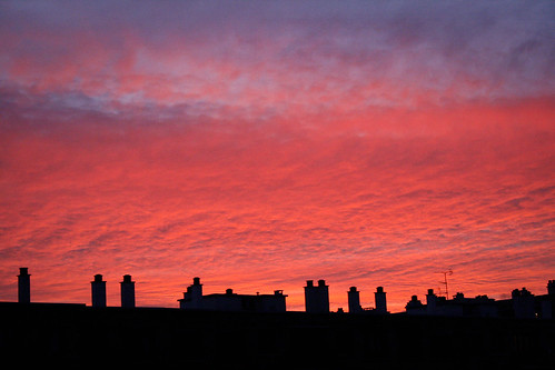 red sky orange sunrise rouge ciel antony leverdesoleil