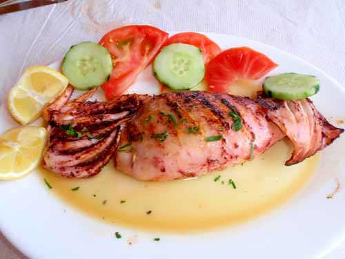 Stuffed Calamari - Ios, Greece