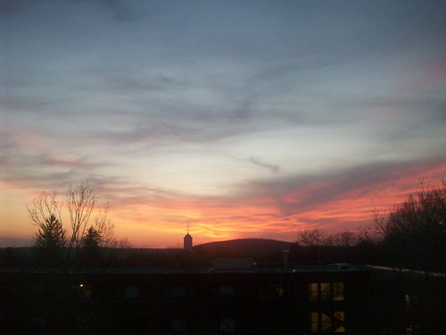 sunset sky meadville alleghenycollege