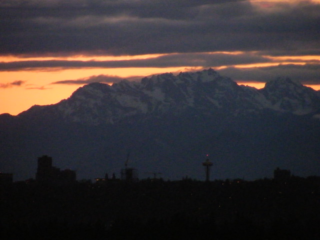Mt Constance, at sunset