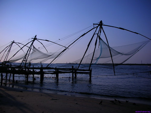 heritage beach silhouette landscape seaside nikon fort kerala cochin kochi chinesenets fortcochin sasheeraj