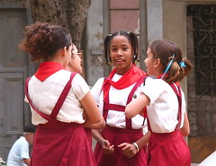 Girls playing in the park, Havana Cuba